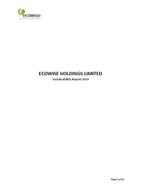 Sustainability Report 2019