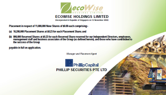 Public Listing on Singapore Stocks Exchange