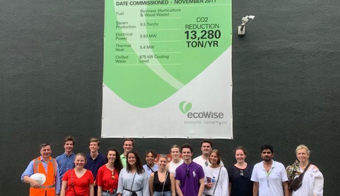 A plant tour for Belgium undergraduates in renewable energy